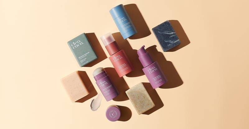 Cleo+Coco products on display.