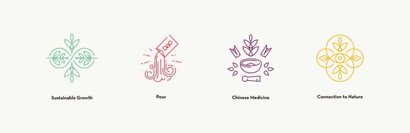 dao labs - 4 colorful hand drawn illustrations 