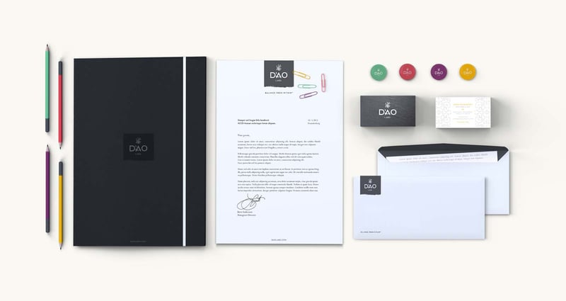 dao labs - stationary mock up