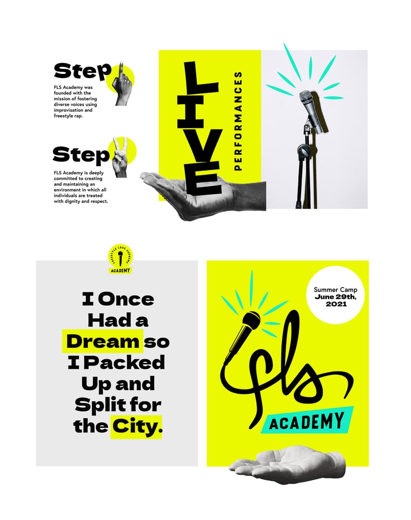 fls - grid of graphic design elements