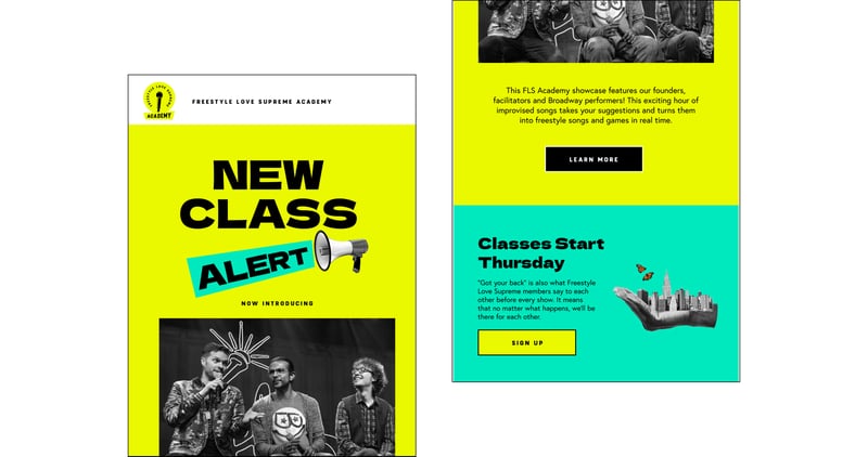 fls - example of newsletter email