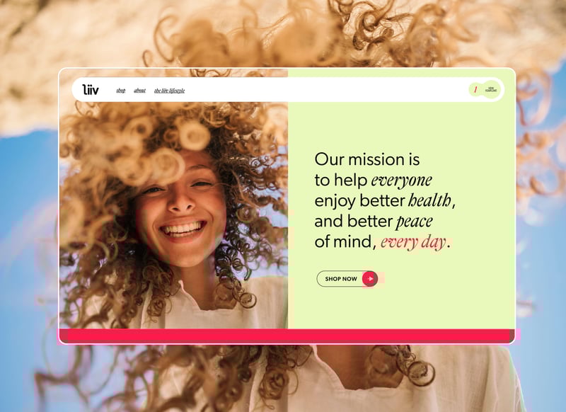 Liiv website on display with text that reads: 