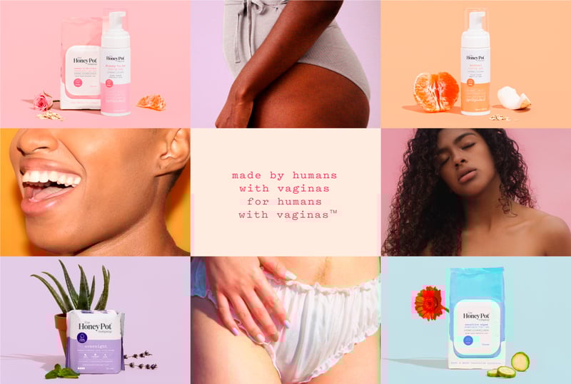 The Honey Pot - 9 tile grid of product and model photography