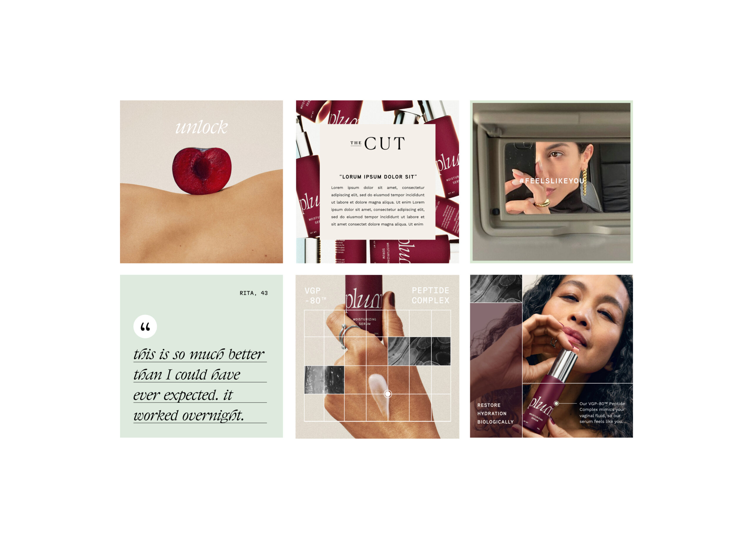 Plum Social Media Content