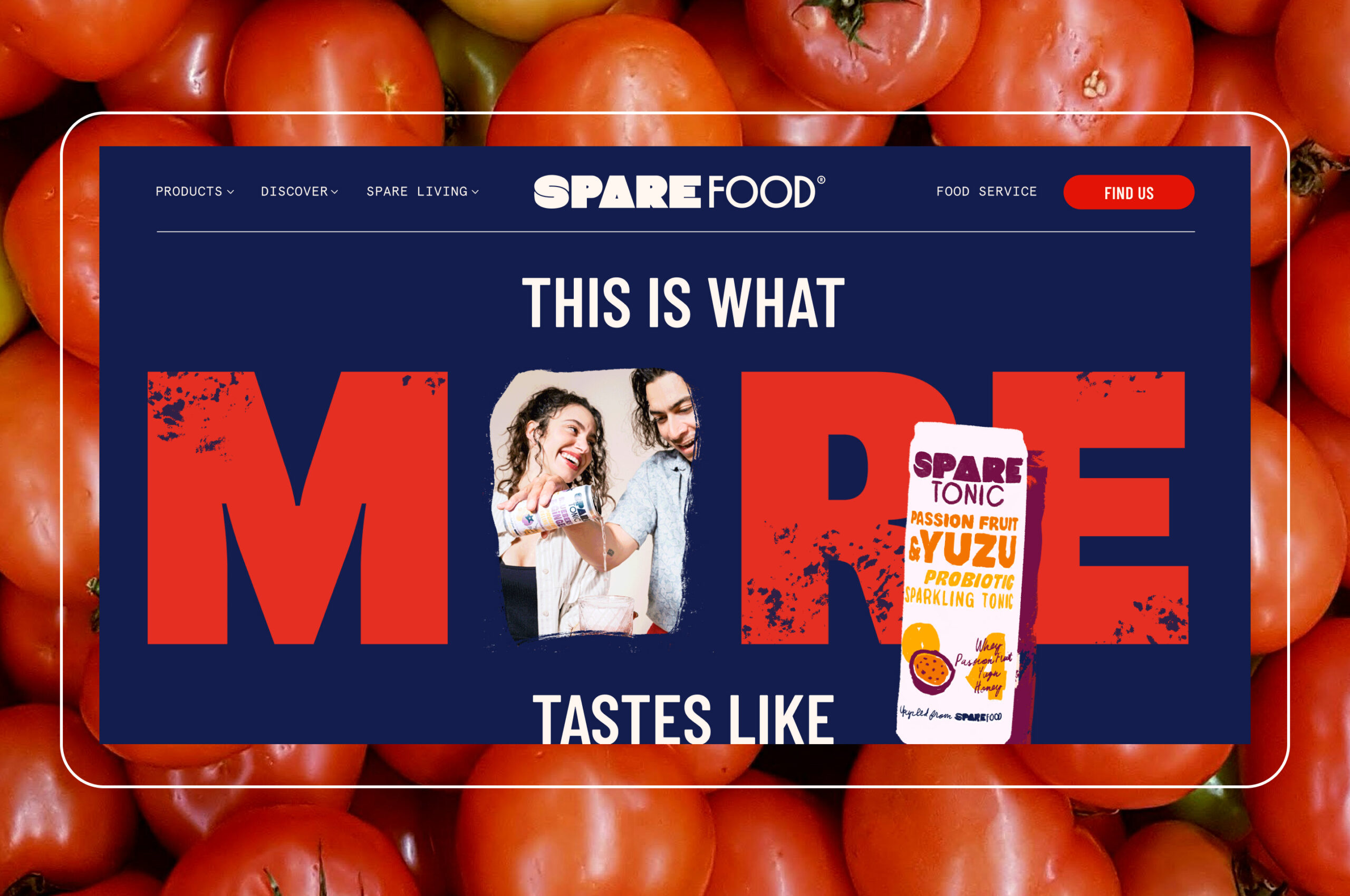 Spare food website ux ui development