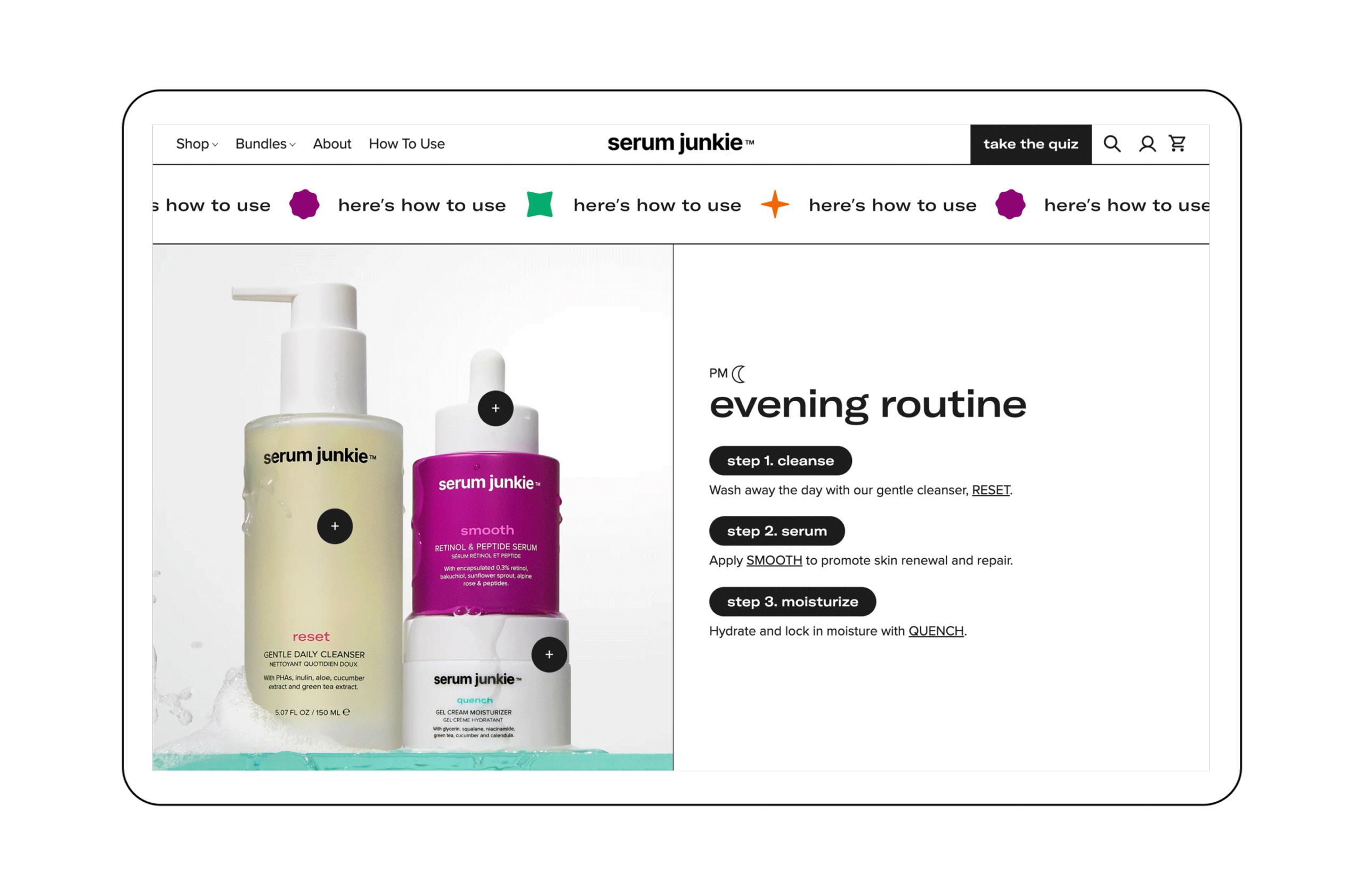 Serum Junkie Website 
