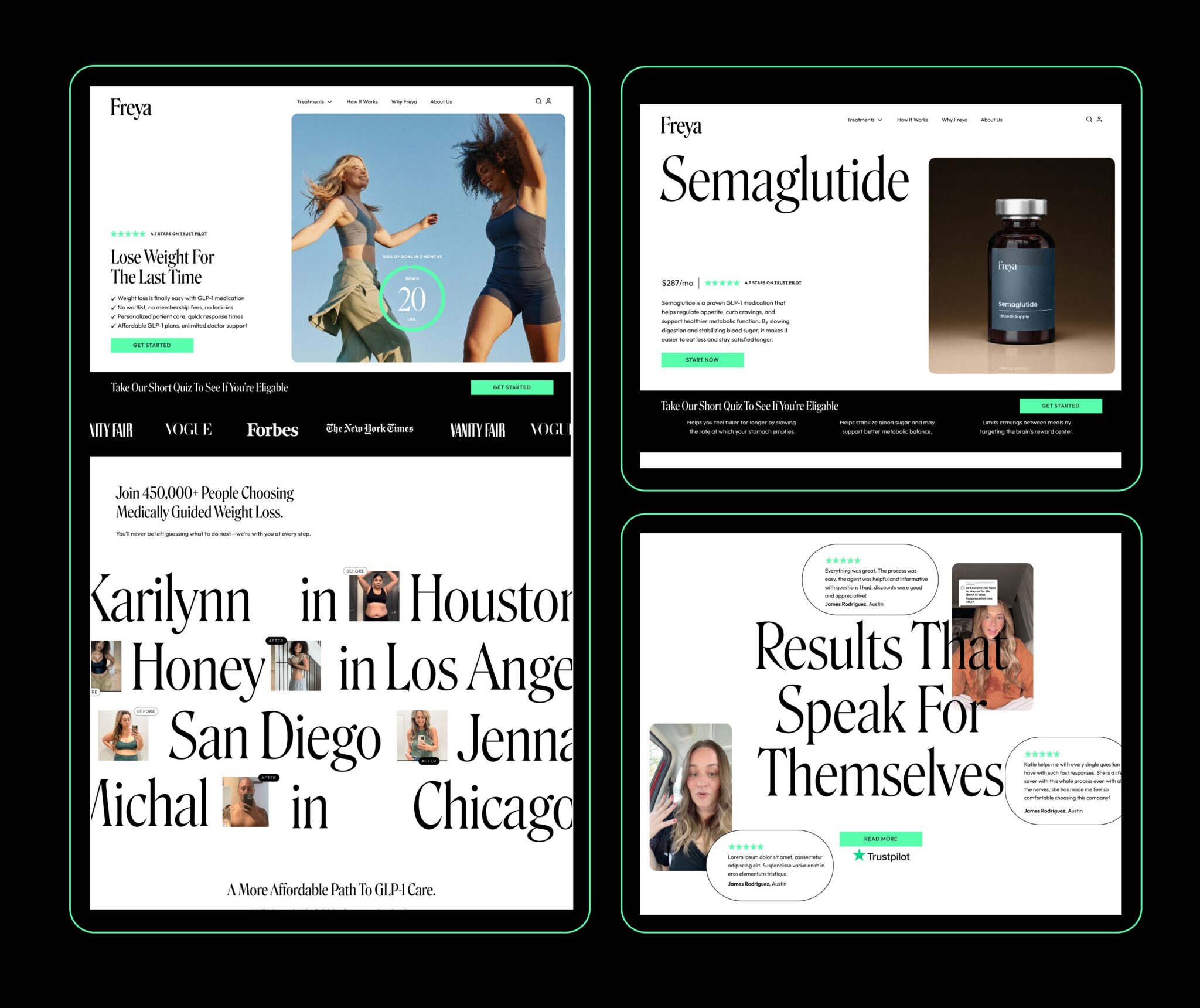 Freya Meds Web Design
